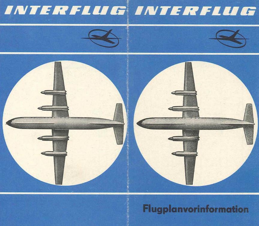 Anstecknadel DDR Interflug Airline Fluggesellschaft Nadel Abzeichen Flugzeug 