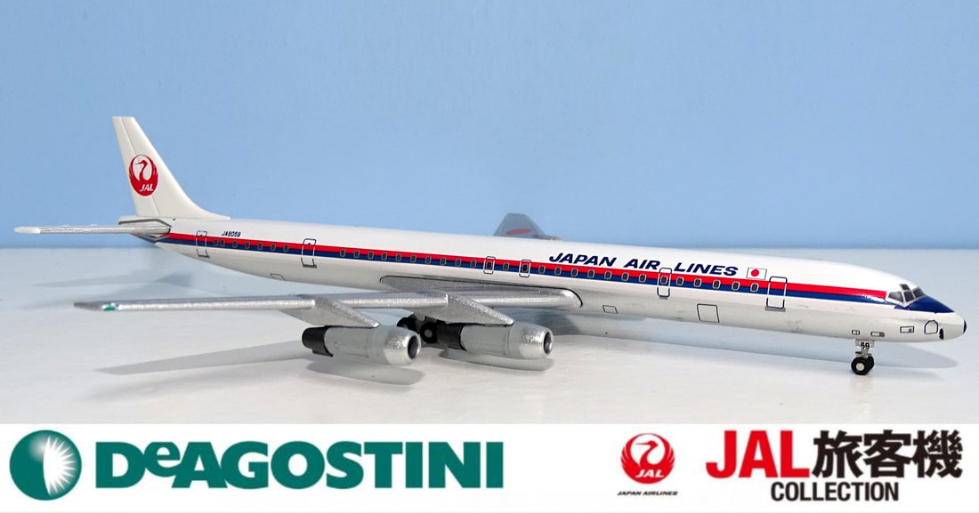 Details about   DeAGOSTINI JAL Airliner Collection Vol.30 DOUGLAS DC-8-61 1/400 die cast 