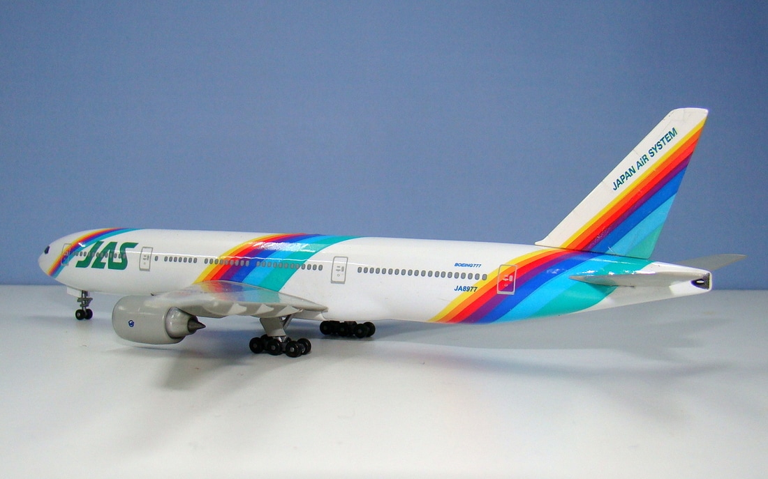 Rainbow Sevens: JAS 777s - YESTERDAY'S AIRLINES