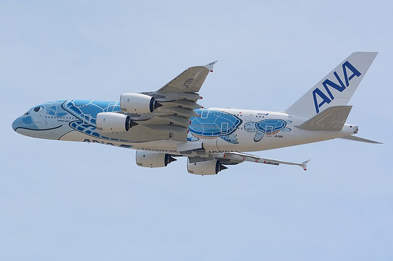 STICKER AIRBUS EXCLU !! A380 ANA All Nippon Airways Turtle 2ND MODELE !! 