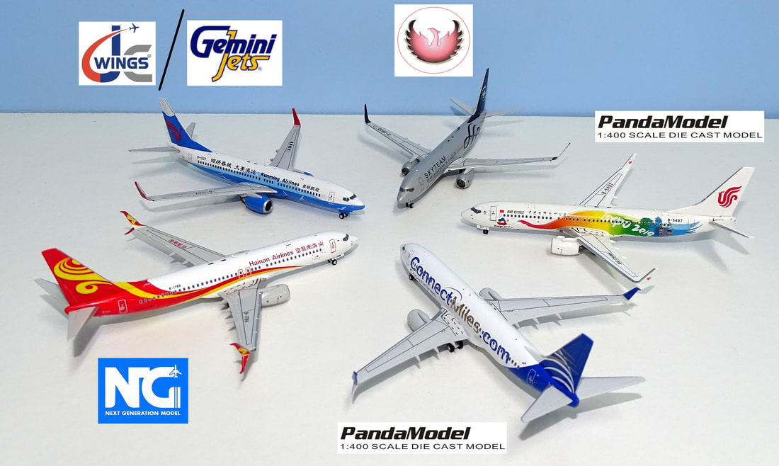 Boeing 737-800 1:400 Scale Detailed Mould Comparison Review 