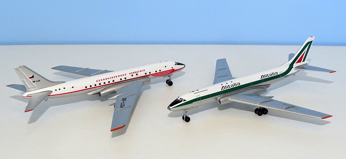 Schabak Boeing 737-400 CSA Czech Airlines in incorrect picture box in 1:600 