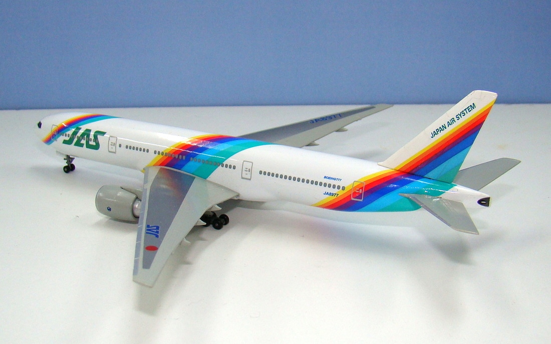 Rainbow Sevens: JAS 777s - YESTERDAY'S AIRLINES